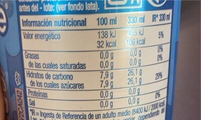 107-G Aquarade Naranja Zero 330ml *24*