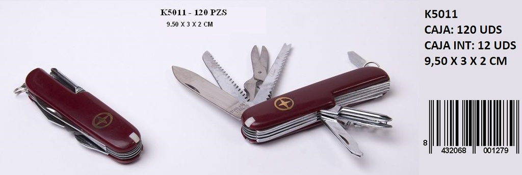 129-Navaja Multiusos 13-1 9.5x3x2cm *1*.