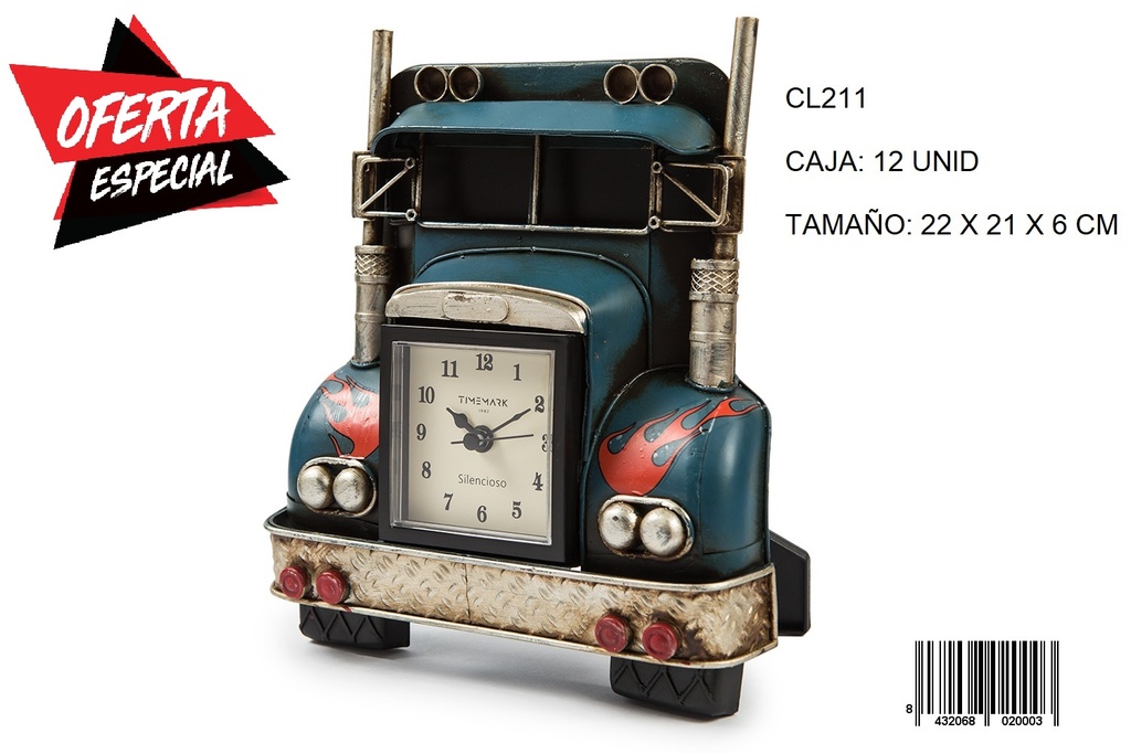 136-Reloj de Pared 22x21x6cm 211 *1*.