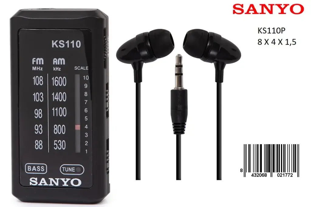 205-Radio AM/FM Sanyo KS110 *1*