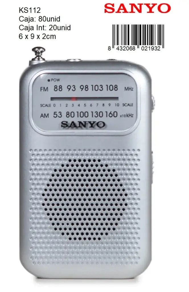 205-Radio AM/FM Sanyo KS112P *1*