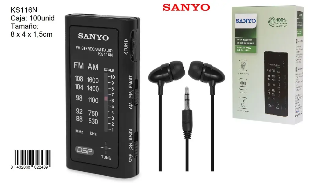 205-Radio AM/FM Sanyo KS116N *1*