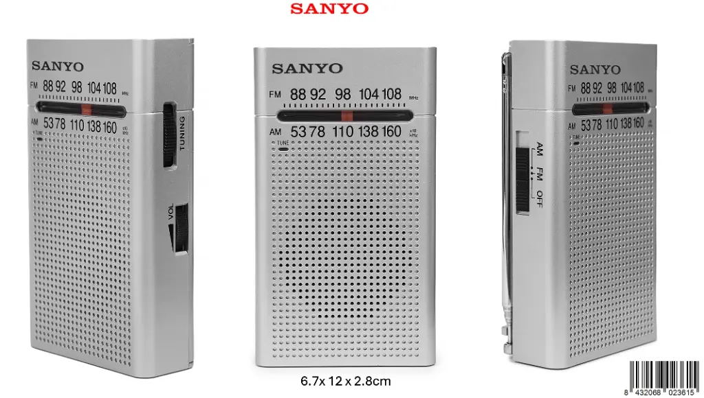 205-Radio AM/FM Sanyo KS123P *1*