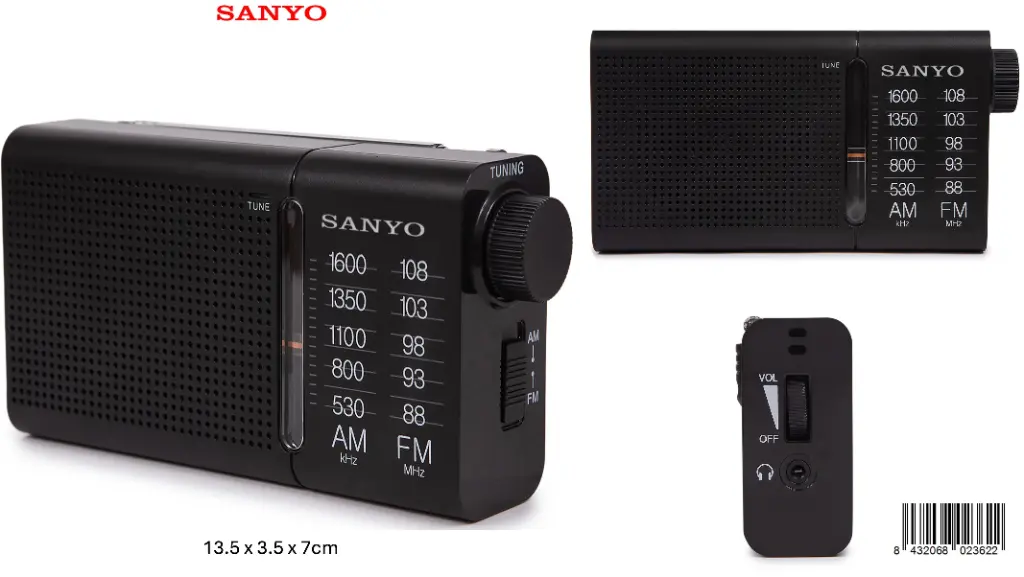 205-Radio AM/FM Sanyo KS124N *1*