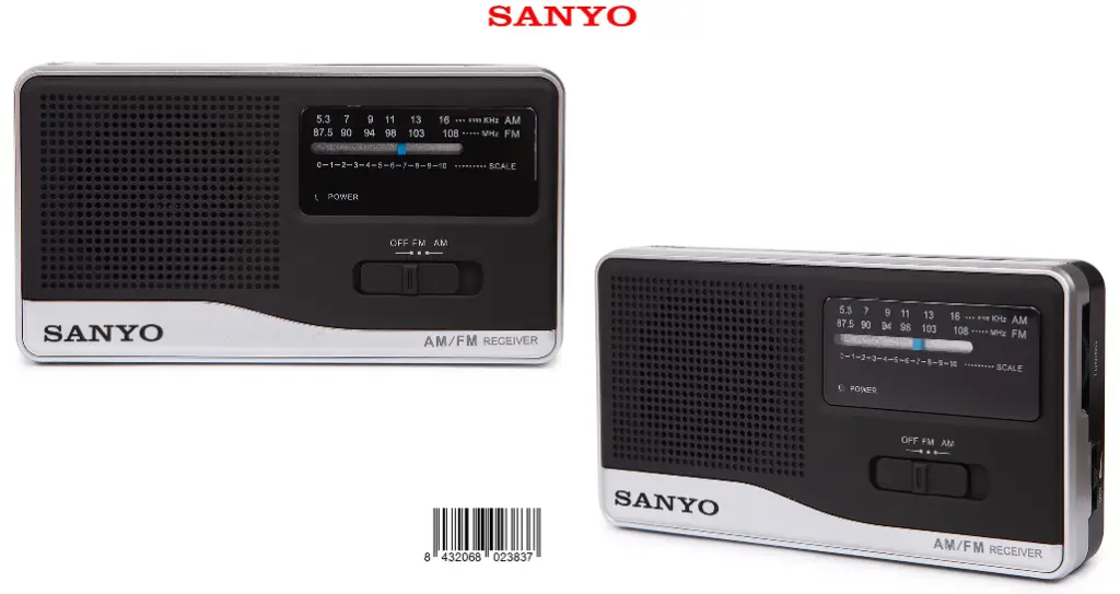 205-Radio AM/FM Sanyo KS130 *1*