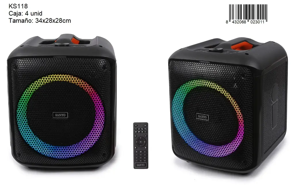 102-Altavoz Karaoke Sanyo KS118 *1*