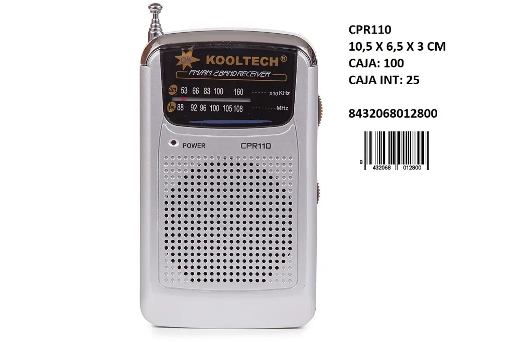 205-Radio AM/FM Kooltech CPR110 *1*