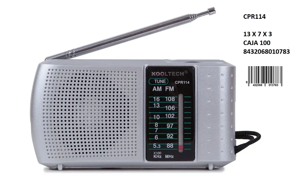 205-Radio AM/FM Kooltech CPR114 *1*
