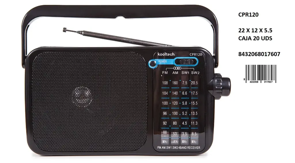 205-Radio AM/FM Kooltech CPR120 *1*