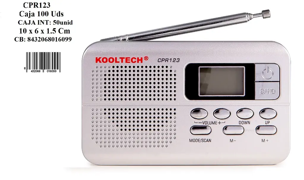 205-Radio AM/FM Kooltech CPR123 *1*