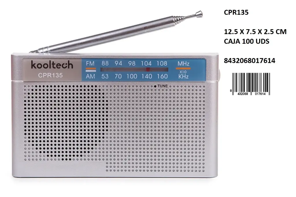 205-Radio AM/FM Kooltech CPR135 *1*