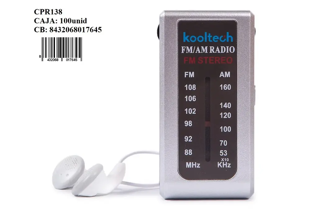 205-Radio AM/FM Kooltech CPR138 *1*