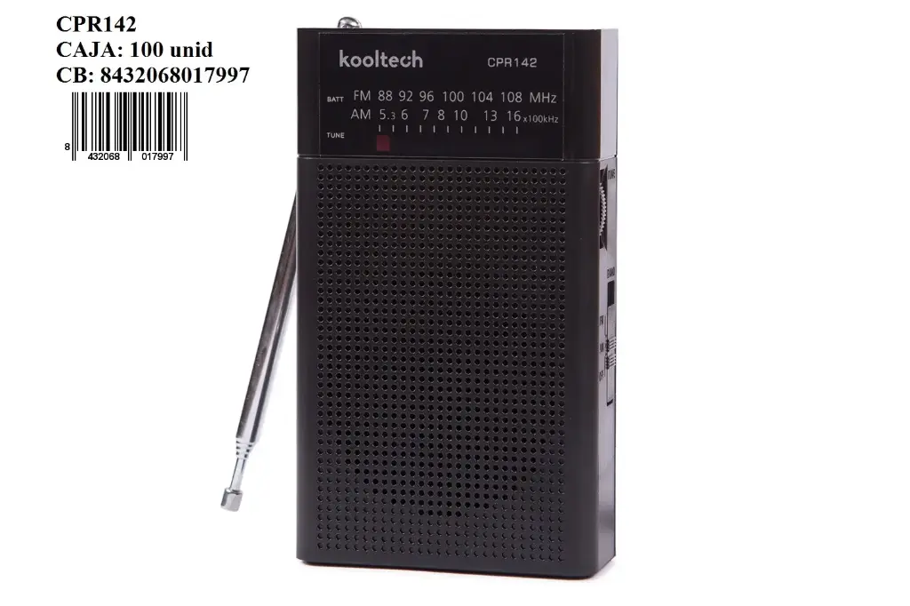 205-Radio AM/FM Kooltech CPR142 *1*