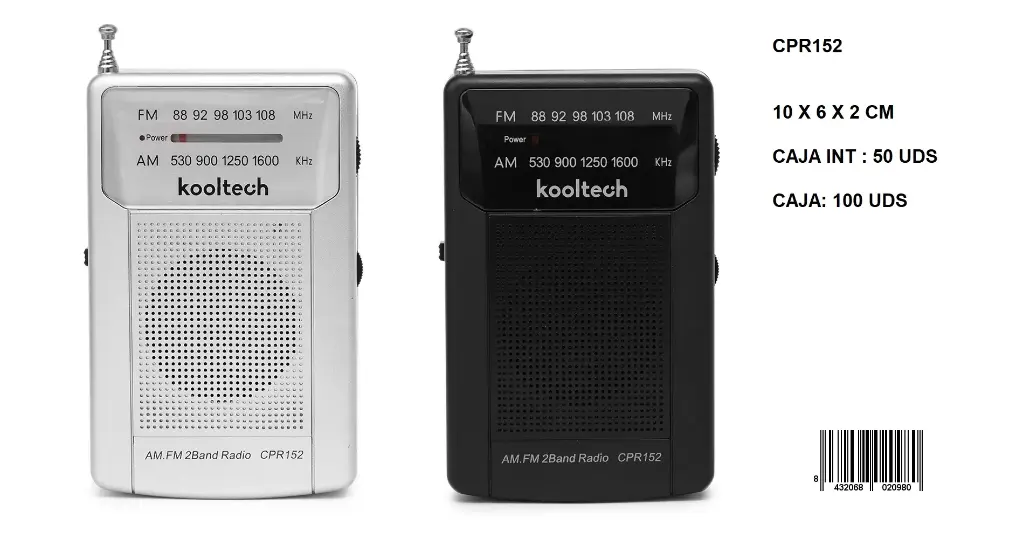 205-Radio AM/FM Kooltech CPR152 *1*