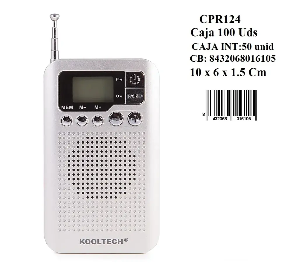 205-Radio AM/FM Kooltech CPR124 *1*