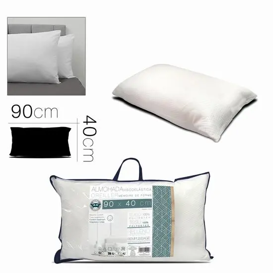 130-Almohada Viscoelástica 90 x 40 cm *6*.