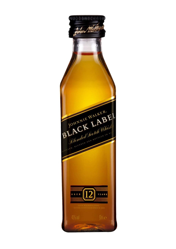 108-Mini Whisky Johnie Walker Black Label 50ml.