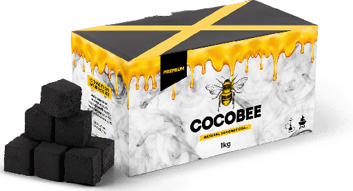 [0725765987037] Caja de 1kg con 54 Carbones de Coco 27x27x27mm