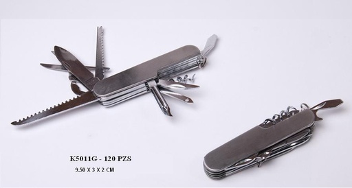 [K5011G] 129-Navaja Multiusos 13-1 Metal 9.5x3x2cm *120*.