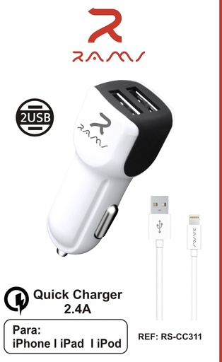 [RS-CC311] 208-Cargador Rápido Coche RS-CC311 *10*.