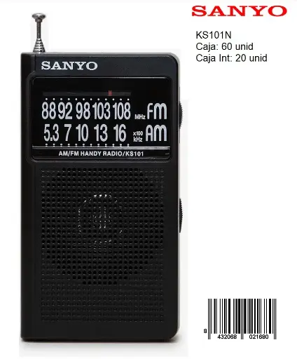 [KS101N] 205-Radio AM/FM Sanyo KS101N *1*