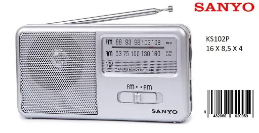 [KS102] 205-Radio AM/FM Sanyo KS102 *1*