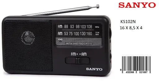 [KS102N] 205-Radio AM/FM Sanyo KS102N *1*