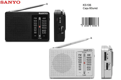[KS106P] 205-Radio AM/FM Sanyo KS106P *1*
