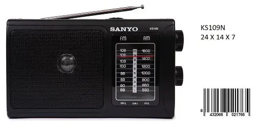 [KS109N] 205-Radio AM/FM Sanyo KS109N *1*