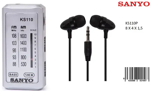 [KS110] 205-Radio AM/FM Sanyo KS110 *1*