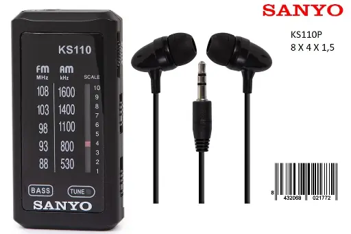 [KS110N] 205-Radio AM/FM Sanyo KS110 *1*