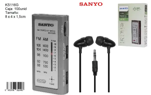 [KS116G] 205-Radio AM/FM Sanyo KS116G *1*