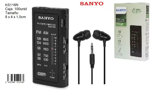 [KS116N] 205-Radio AM/FM Sanyo KS116N *1*