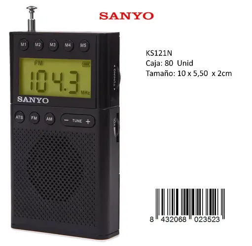 [KS121N] 205-Radio AM/FM Sanyo KS121N *1*