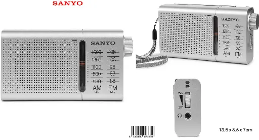 [KS124P] 205-Radio AM/FM Sanyo KS124P *1*