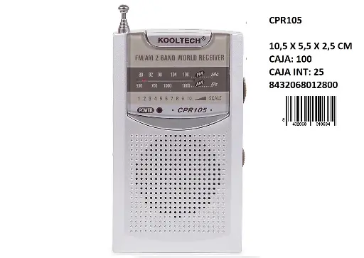 [CPR105] 205-Radio AM/FM Kooltech CPR105 *1*