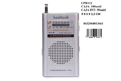 [CPR112] 205-Radio AM/FM Kooltech CPR112 *1*