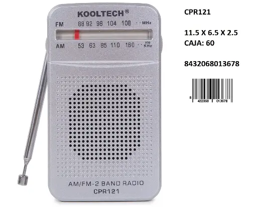 [CPR121] 205-Radio AM/FM Kooltech CPR121 *1*