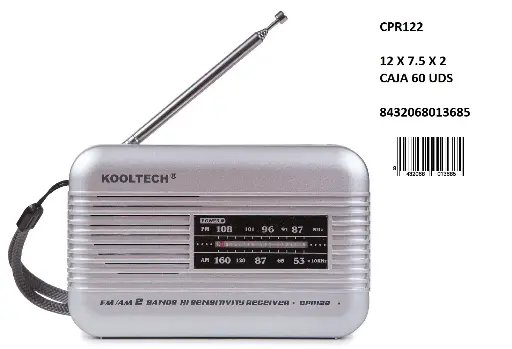 [CPR122] 205-Radio AM/FM Kooltech CPR122 *1*
