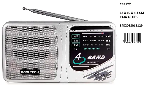 [CPR127] 205-Radio AM/FM Kooltech CPR127 *1*