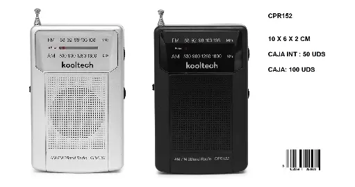 [CPR152] 205-Radio AM/FM Kooltech CPR152 *1*