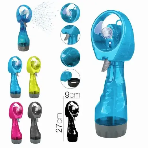 [56145] 216-Ventilador Manual C/Spray 21x8cm (SIN PILA) *1*