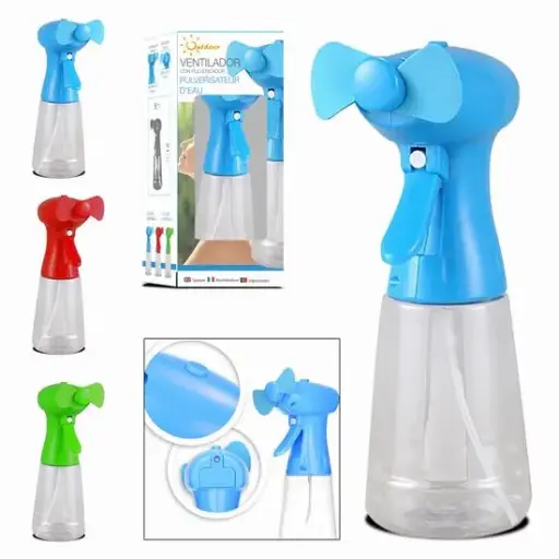 216-Ventilador Manual C/Spray 9x27x6.7cm *1*