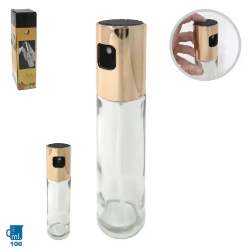 [BBY6637] 218-Aceitera Pulverizador en Spray Cristal Oro 100ML *100*.