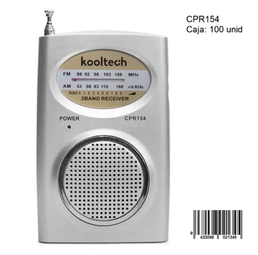 [CPR154] 205-Radio AM/FM Kooltech CPR154 *1*.