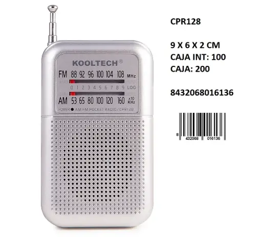 [CPR128] 205-Radio AM/FM Kooltech CPR128 *1*