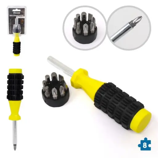 [HT013] 213-Destornillador 8 en 1 (9pcs) *24*.