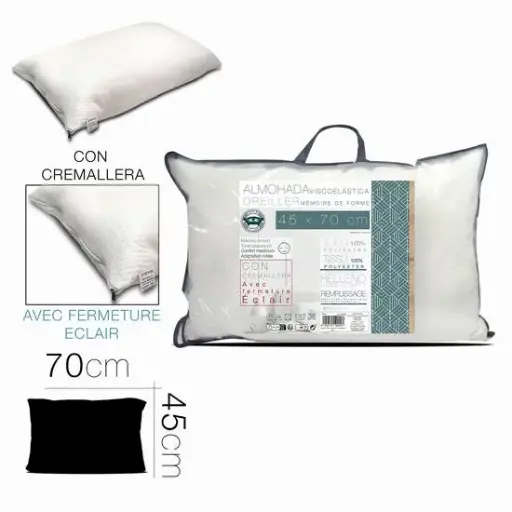 [190001] 130-Almohada Viscoelástica 45 x 70 cm C/Cremallera  *3*.