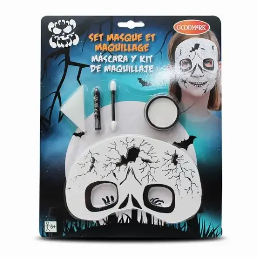 [12793] 154-Kit Maquillaje + Mascara Esqueleto HALLOWEEN *48*.
