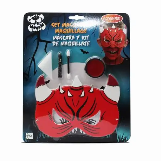 [12794] 154-Kit Maquillaje + Mascara Diablo HALLOWEEN *48*.